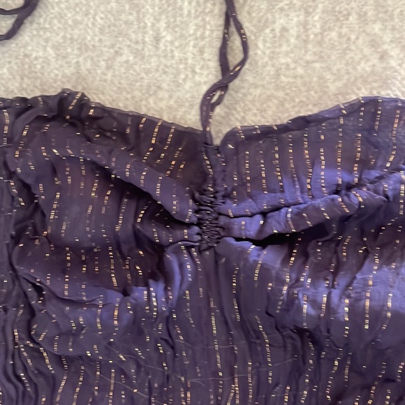 New By Miss Me Purple silk handkerchief dress - Picture 7 of 9